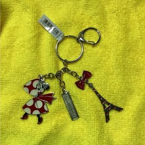 Red and Silver Character Keychain European Disney Paris